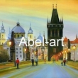 Karl�v most olej pl�tno
